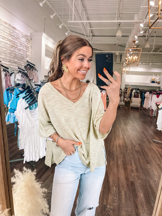 Beach Days Top - Pistachio