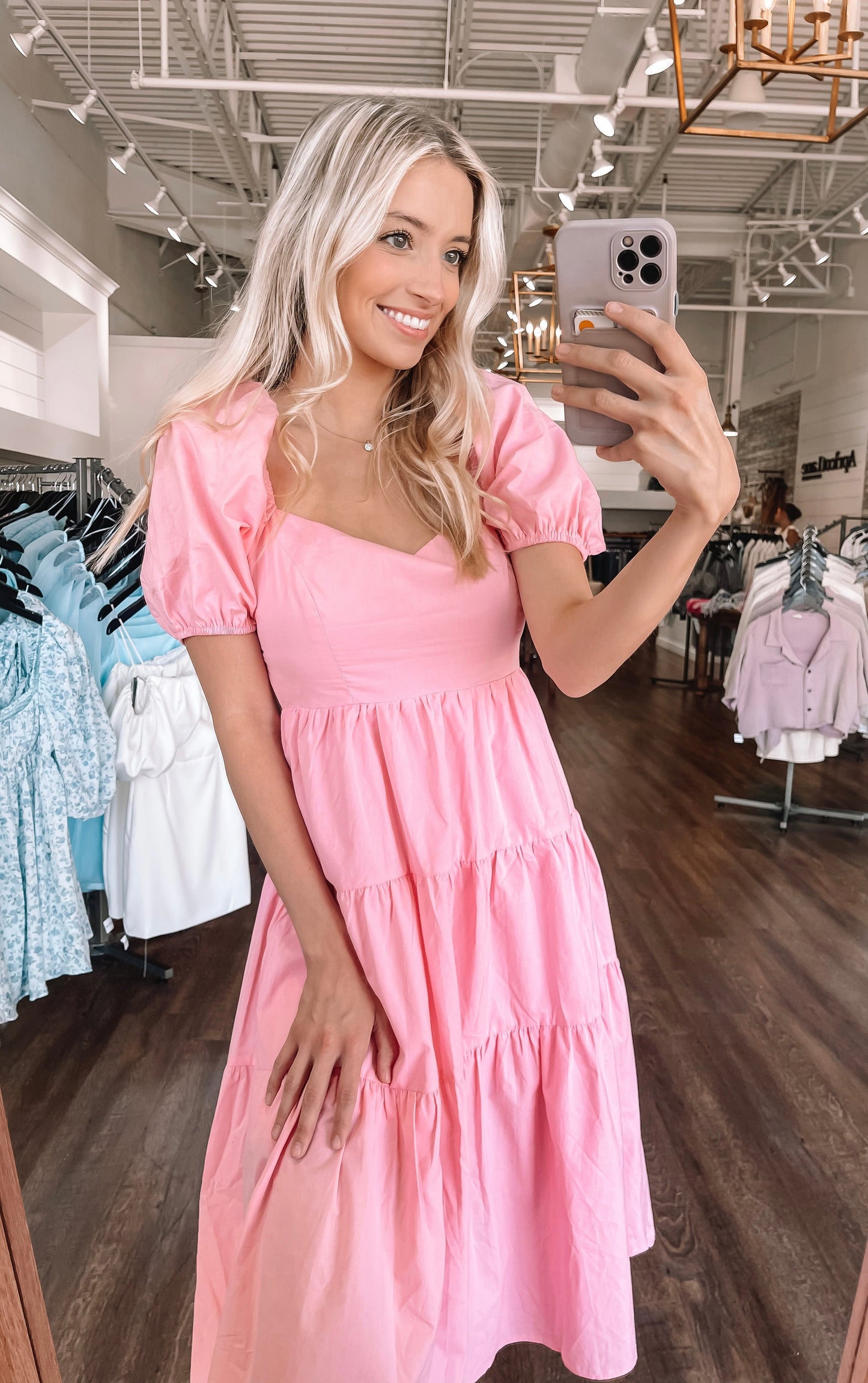 Barbie Pink Midi Dress