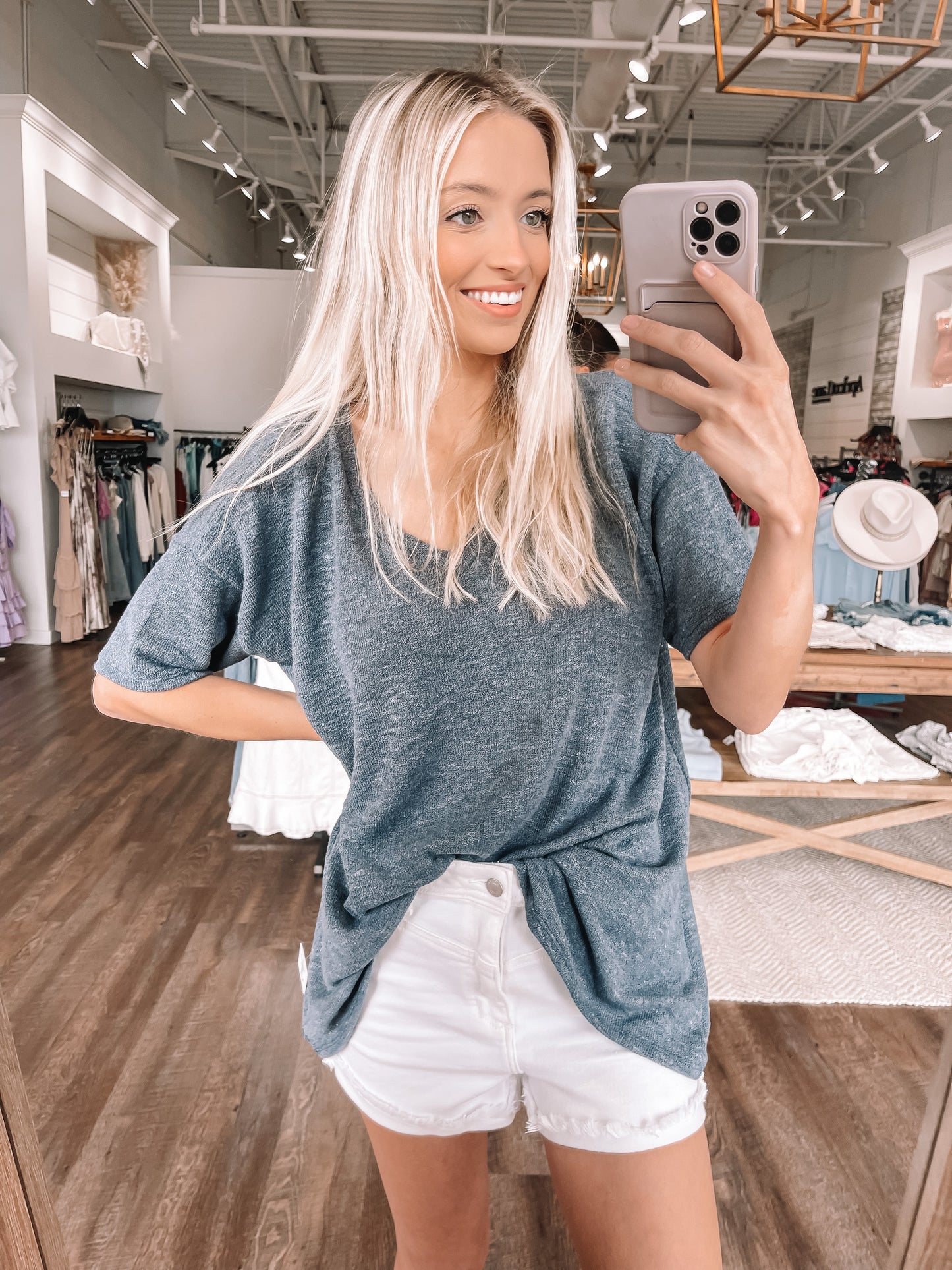 Beach Days Top - Navy
