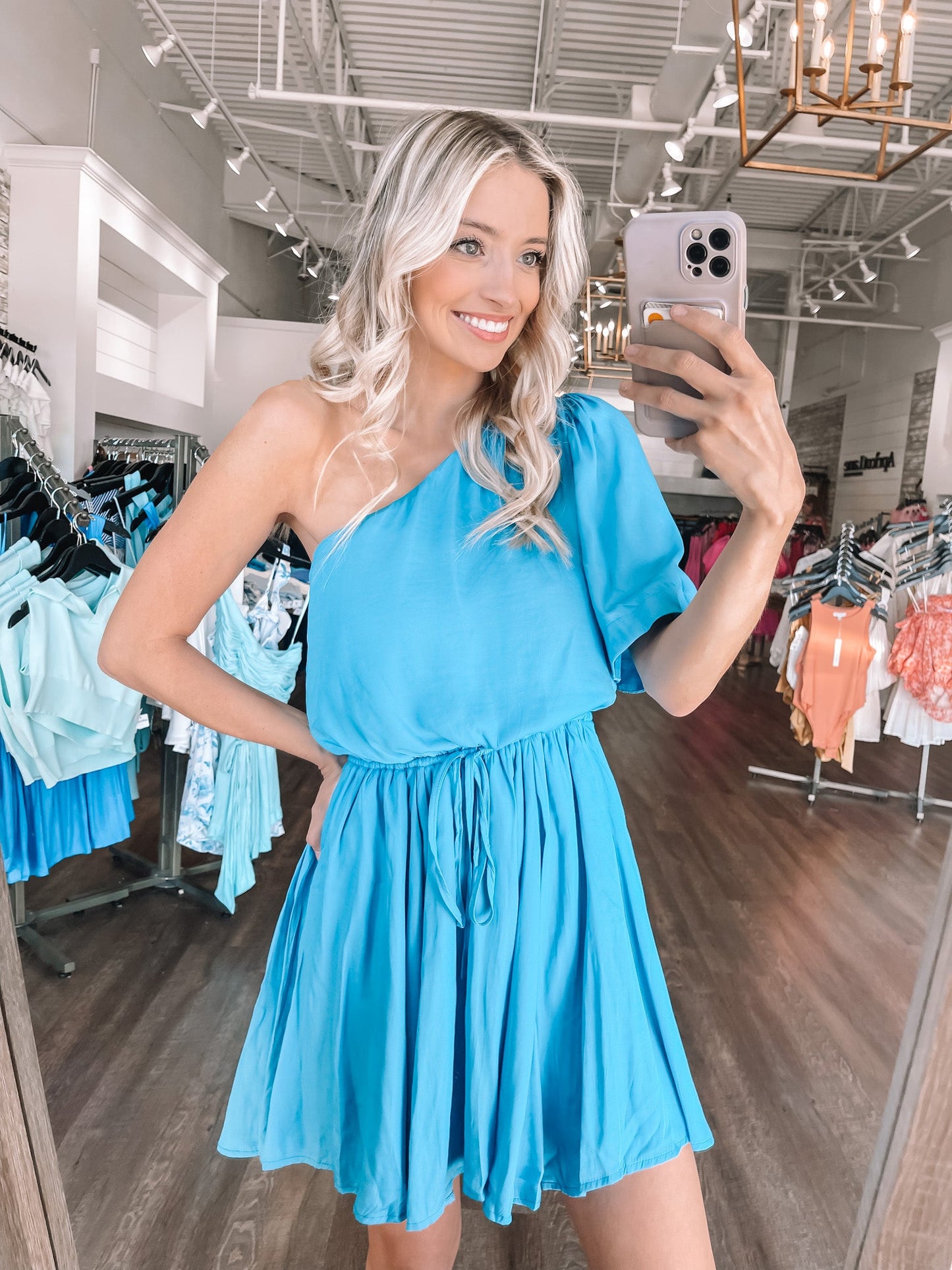 Blue Iris Flowing Dress