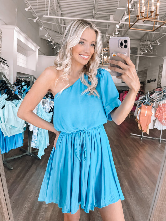 Blue Iris Flowing Dress